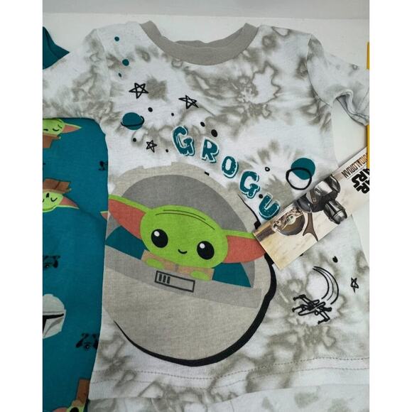 Toddler Boys' (Unisex) 4pc Star Wars Baby Yoda Snug Fit Pajama Set - 18 Months - Picture 6 of 10